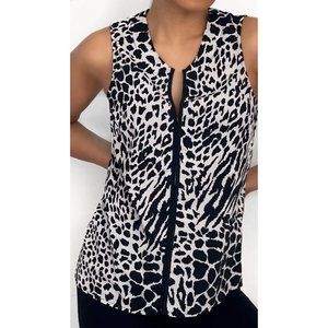 Black and White Leopard Shirt
